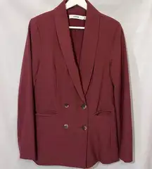 JustFab | Oxblood Red Girlfriend Blazer