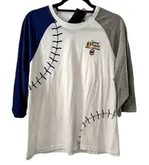 ANTIGUA NWT‎ Women's Cubs Spring Training Crew Neck 3/4 Sleeve Baseball Tee XL