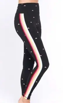 Spiritual Gangster Rainbow Leggings In Black