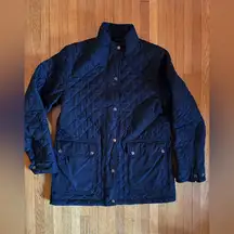 Land's End  Women's Quilted Jacket Black, Size Small Size 6-8, Full Zip