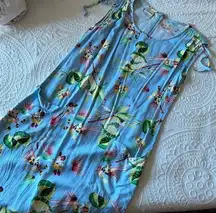 Disney VINTAGE  STORE MICKEY & FRIENDS tropical vacation maxi DRESS