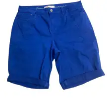 CROFT & BARROW Premium Denim‎ Blue Woman’s Bermuda Shorts Size 14