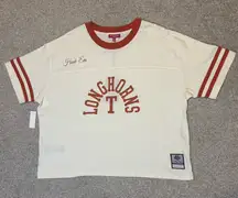 Mitchell & Ness University of Texas Longhorns Cropped Yoke Tee XL