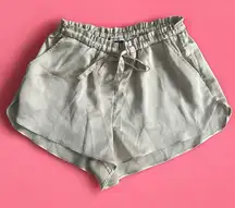ABERCROMBIE & FITCH Beige Satin Sleepwear Shorts Size Small