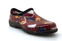 Sloggers Womens Size 6 Garden Shoes Classic Chicken Barn Red EXCLUSIVE