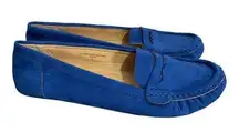 Red Circle Royal Blue Loafers Size 8 Sophi Vegan