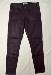 Paige Verdugo Ankle Skinny Jean in Black Cherry Silk 26