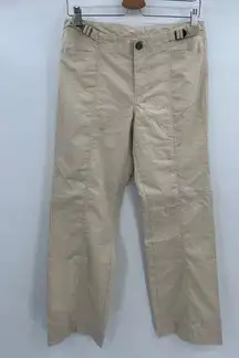 Gap Vintage  Cargo Pants Sz 8 Beige Straight Leg 2004 Gorpcore Technical