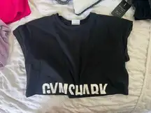 Gymshark Shirt Cropped Black
