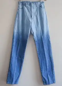 Vintage Wrangler Jeans Cowboy Cut Ombre Dip Dyed Made in USA Size 11x34 14MWZ‎
