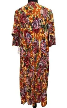 LulaRoe Shirley HTF Rare Bright Multicolor Floral Kimono cover up