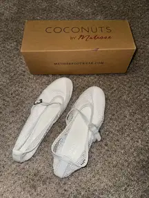 Matisse White Mesh Ballerina Flats