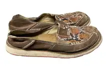 Ariat Shoes Women’s size 8 Cruiser snakeskin suede brown