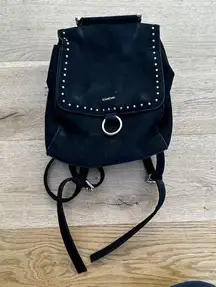 Bebe Stud Trim Backpack in Black