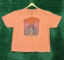 Grateful Dead Fall Tour 89 Rock Band Distressed Oversized Tee XXL