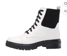 Circus by Sam Edelman Giovanny White / Black Combat Boot 9M Moto Boot/ Winter