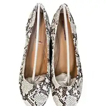 NWT Amazon Essentials Women's Belice Ballet Flat Snake Skin - 8