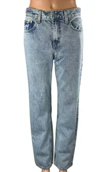 Levi's Low Pro Straight Women's Blue High Rise Light Wash Denim Jeans Size 25