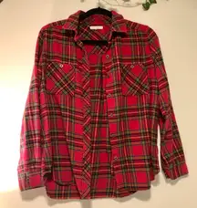 LA Hearts L.A. Hearts red plaid flannel