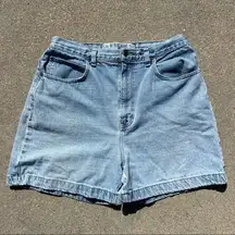 Vintage 90s high rise bareback wide leg mom jean shorts Gloria Vanderbilt