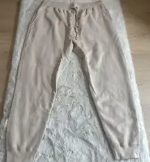 TKEES Jogger Pants Men Size 6  Beige Drop Crotch‎ Sweatpants