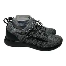TRAQ by Alegria Womens‎ 6.5 Gray Black Synq Athletic Lace Up Low Top Knit Mesh