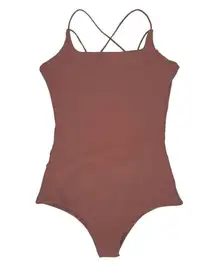 MIKOH KILAUEA One Piece Terracotta Clay Swimsuit Bathing Suit Sz Small NEW!