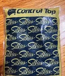 1993 Silkies Control Top Support Legs Pantyhose Large Honey Beige New In Package