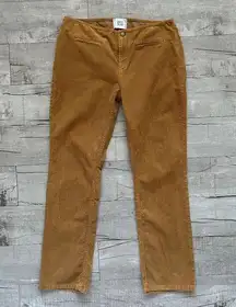 Urban Outfitters Low Rise Yellow Brown Corduroy Elodie Flare Pants Boho 31