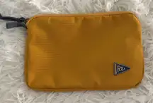 REI mustard nylon‎ packing cube zip pouch bag case