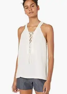 BCBGMaxazria Lace Up Tank Top Sleeveless Blouse Size XXS