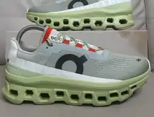 On Cloudmonster Glacier Grey Meadow Athletic Running Shoes Women’s Size 9.5