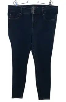 Torrid Premium Jegging Dark Wash Skinny Jeans Triple Button 18R