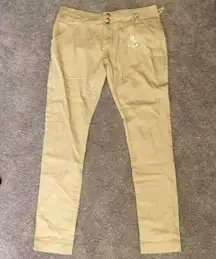 ROMA STUDIO TAN SKINNY PANTS JEANS sz 15, NWT