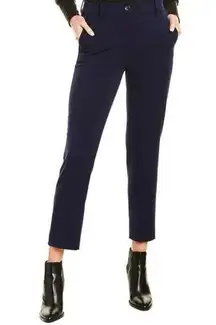 J. Crew Solid Navy Blue Slim Ankle Bi-Stretch Trouser Pants Size 6