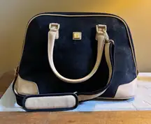 Diane Von Furstenberg Carry On Bag‎ Black Tan  18x13x8  Weekender Duffle Travel