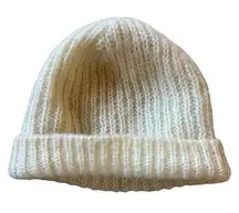 IRO  White Beanie - Superkid Mohair Wool Blend