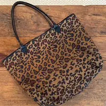 Lafayette 148 New York Leopard Print Tote Bag