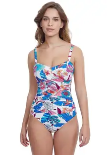 Women’s Bohemian Gypsy Multi One Piece Swimsuit Sz 8D