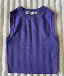 Zara Lavender Knit Top