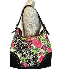 Weekend Traffic bright floral shoulder bag