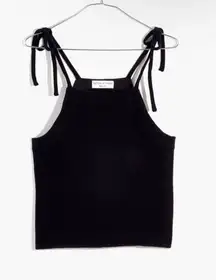 Madewell NWT  Black Tie Strap Tank Size L