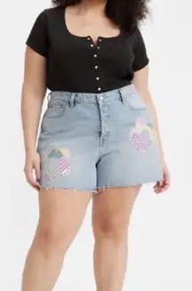 Levi's 501 Fresh as a Daisy Cut Off Jean Shorts 150th Anniversary light wash NWT