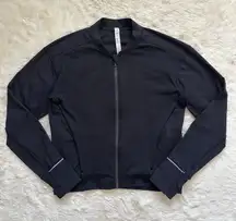 Two Track Mind Jacket Bomber Full Zip Up W3CITS Athletic Black M