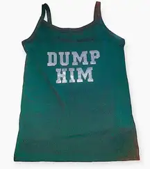 Handmade Dump him Y2k ribbed cami