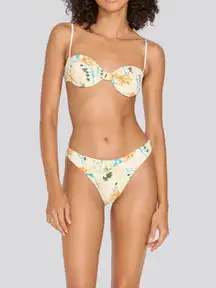 Solid and Striped Brule Multi Floral Bikini