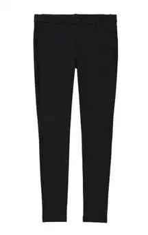 Black Ponte Slim Skinny Straight Pants Stretch Stretchy Jeggings 10