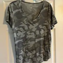 V Neck Camo Tee