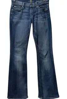 7 For All Mankind Low Rise Y2K Retro Bootcut Denim Medium Wash Jeans Sz 26 x 32