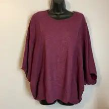 Purple Dolman Batwing Sweater size L